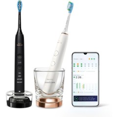 Philips Sonicare DiamondClean 9000 HX9914 Tandbørstesæt Sort Brun Hvid